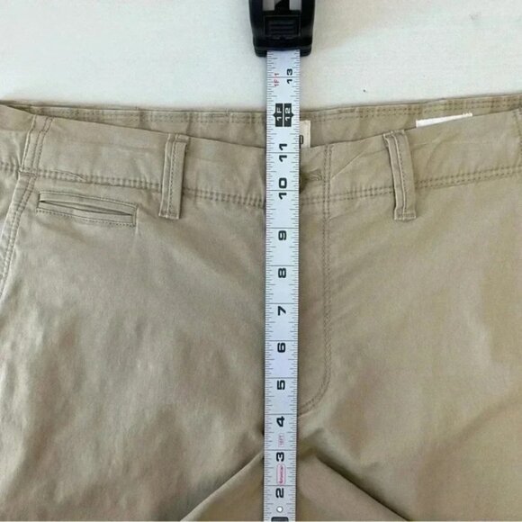 GAP Men’s Shorts 12” Stretch Casual Flat Front Chino Shorts Iconic Khaki Tan 31 - Picture 7 of 14
